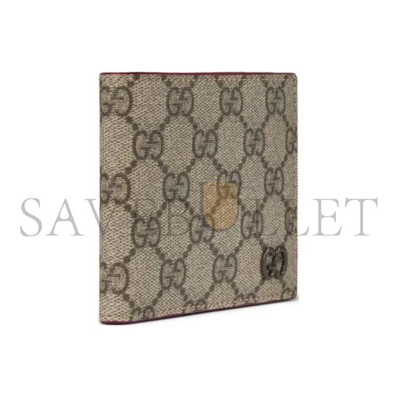 GUCCI BROWN INTERIOR GG BI-FOLD WALLET 768243 (21*9cm)